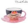 Taza+plato flor Frida