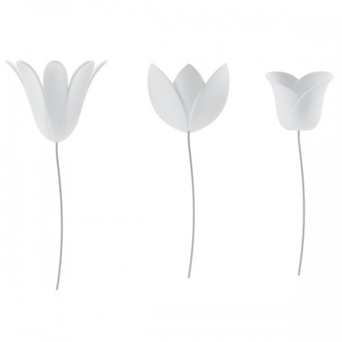 Set 9 Tulipanes decorativos pared blancos