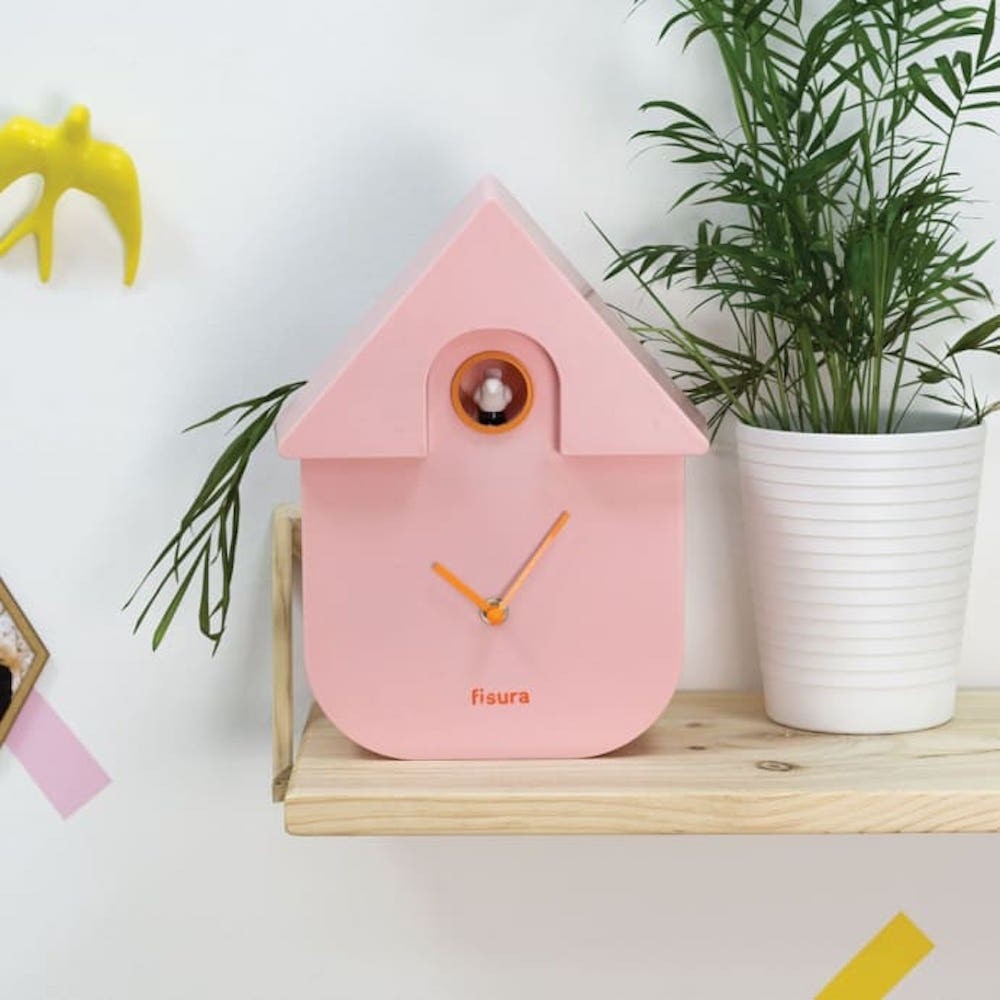 Reloj Cuco Rosa  - HappyIdeas.com