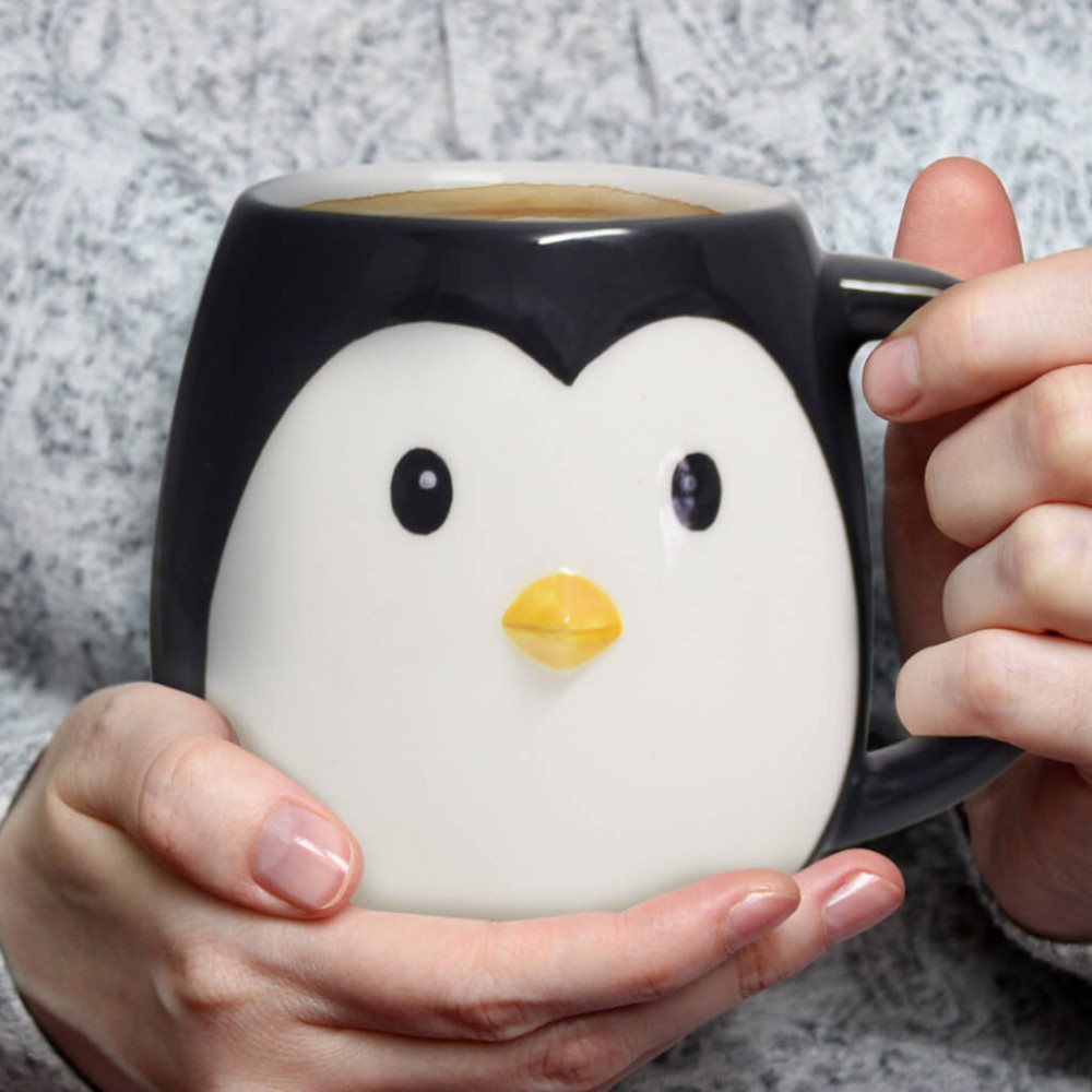 Mug Pingüino 400ml para que quepa toda tu bebida favorita | Hapyyideas