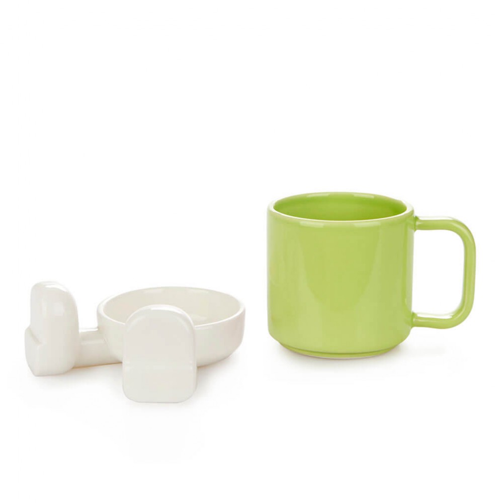 Taza Mug Mr. Sitty 330 ml verde | Happyideas