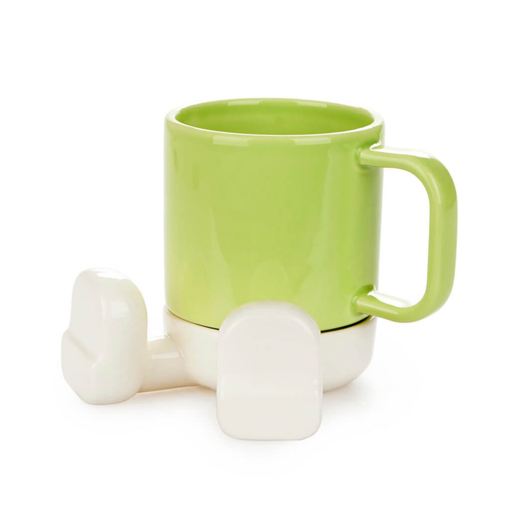 Taza Mug Mr. Sitty 330 ml verde | Happyideas