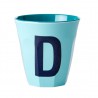 Vaso Melanina letra D - Dos tonos | Happyideas