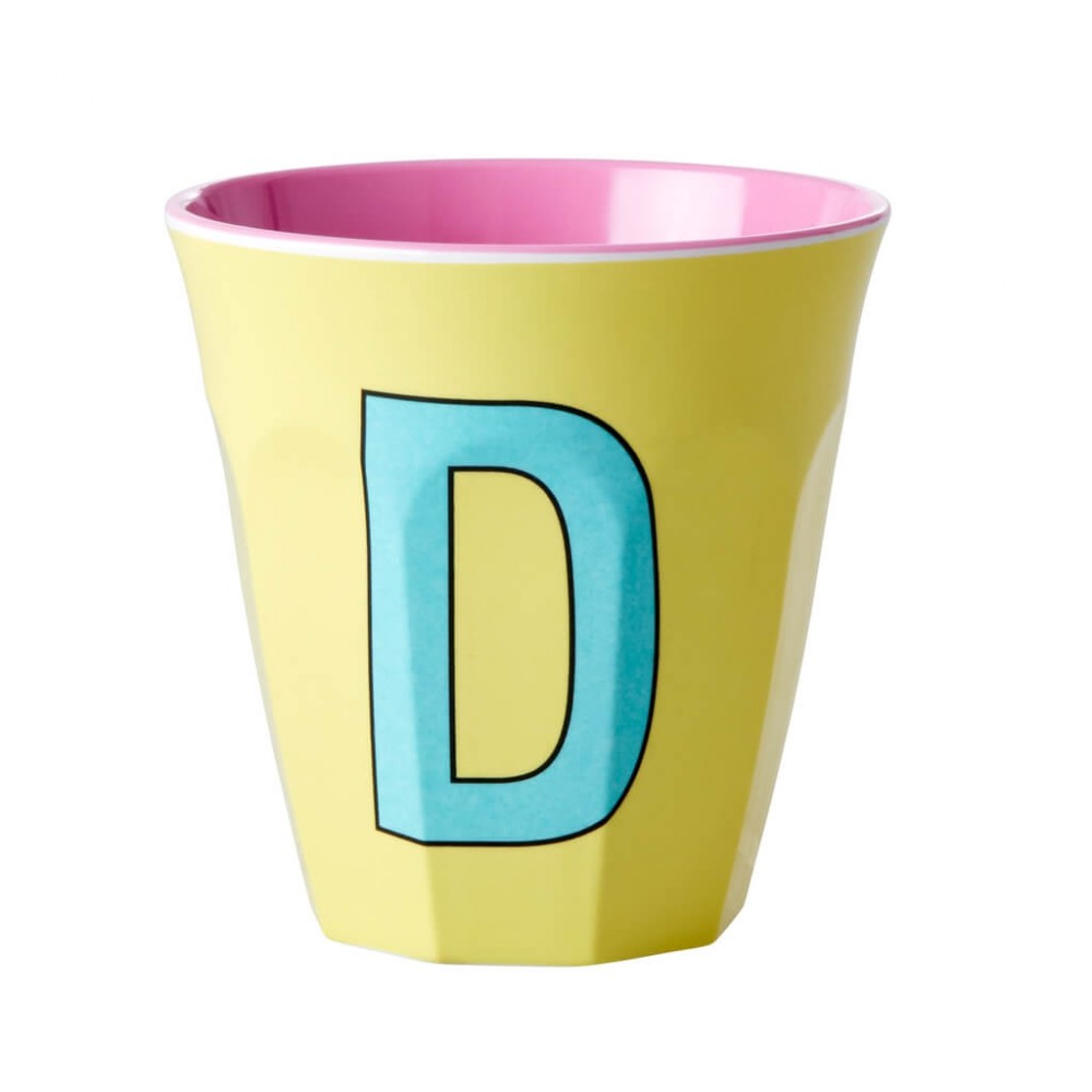 Vaso Melanina letra D - Dos tonos | Happyideas