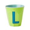 Vaso Melanina letra L| Happyideas