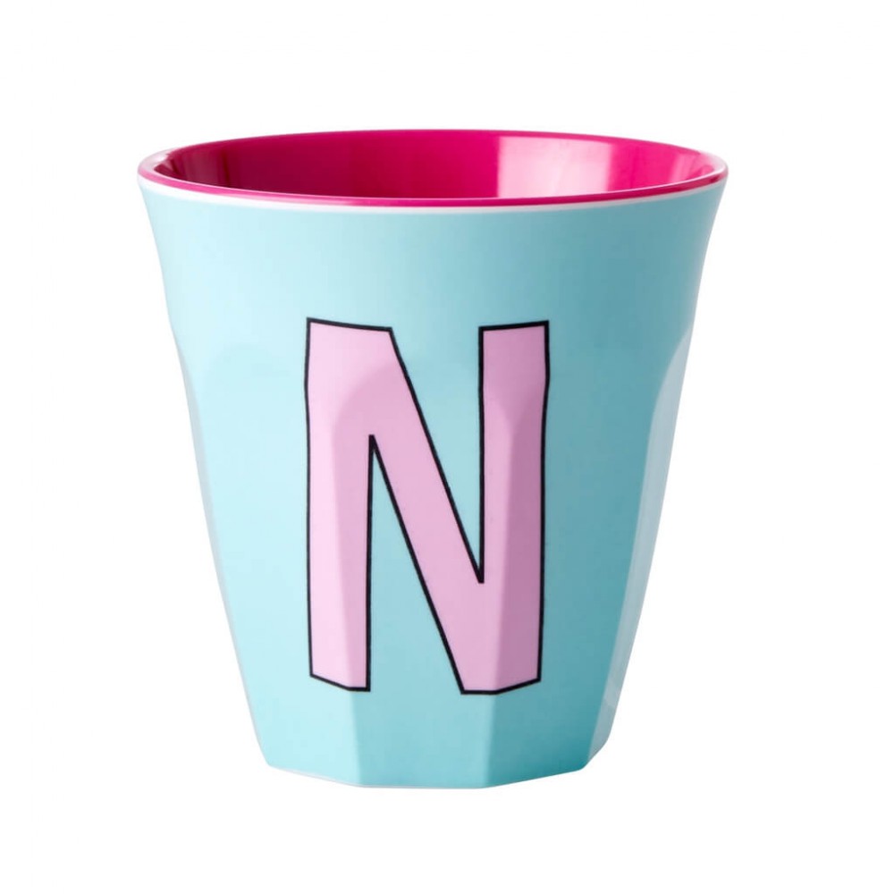 Vaso Melanina letra N - Dos tonos | Happyideas