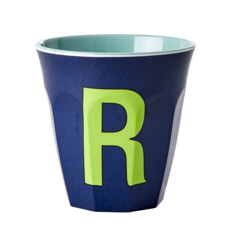 Vaso Melanina letra R - Dos tonos | Happyideas