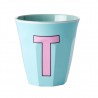 Vaso Melanina letra T - Dos tonos | Happyideas