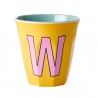 Vaso Melanina letra W| Happyideas