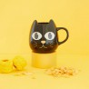 Mug Wake Cat negro Balvi - Happyideas.com