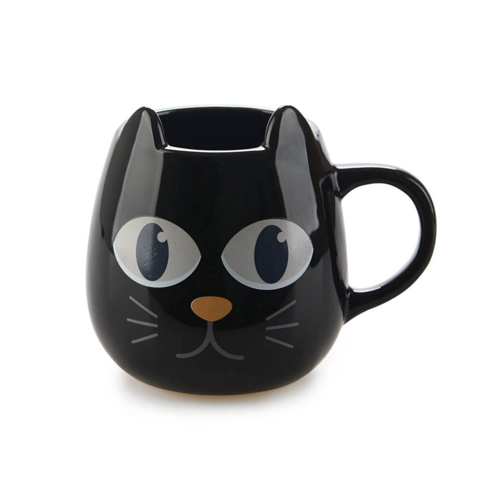 Mug Wake Cat negro Balvi - Happyideas.com