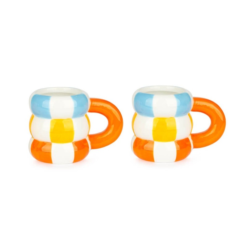 Set dos tazas Flotador Naranja - Happyideas.com