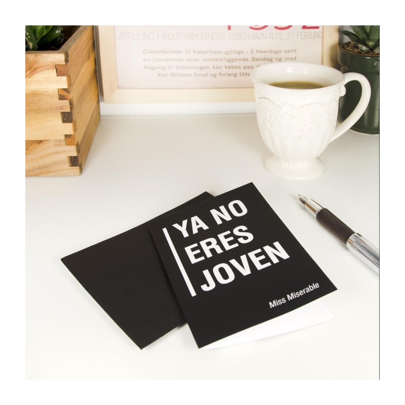 Tarjeta Ya no eres joven - Happyideas.com