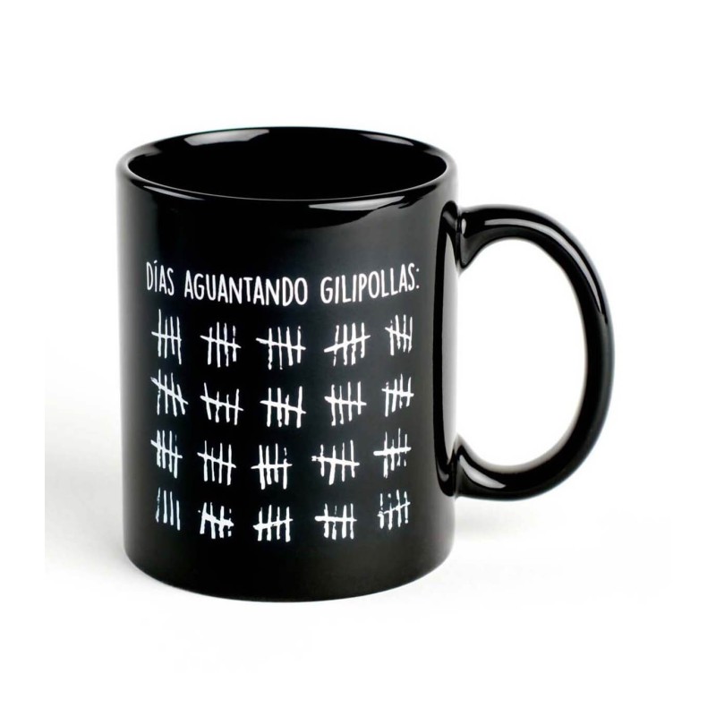 Taza Días aguantando gilipollas - Happyideas.com