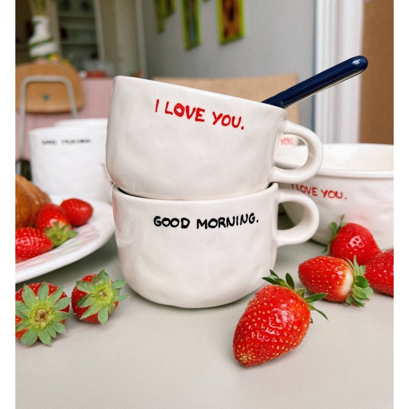 Taza Cappuccino Good Mornin-Happyideas.com