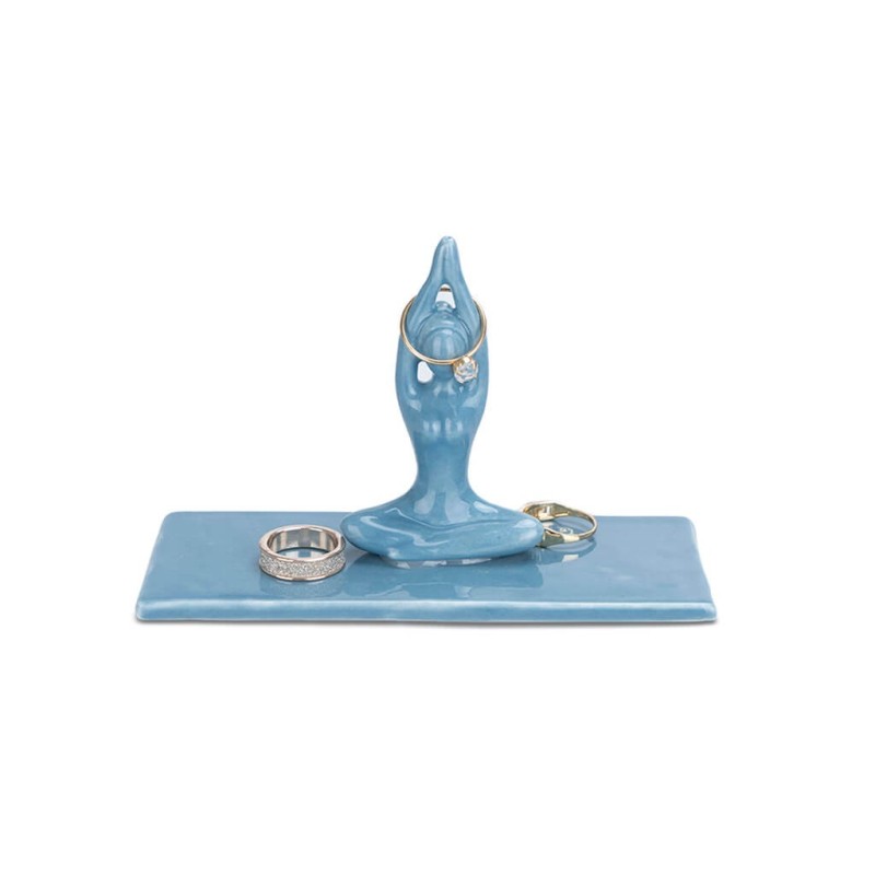 Porta anillos Yoga azul - Happyideas.com