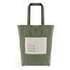 Totebag Live verde - Happyideas.com