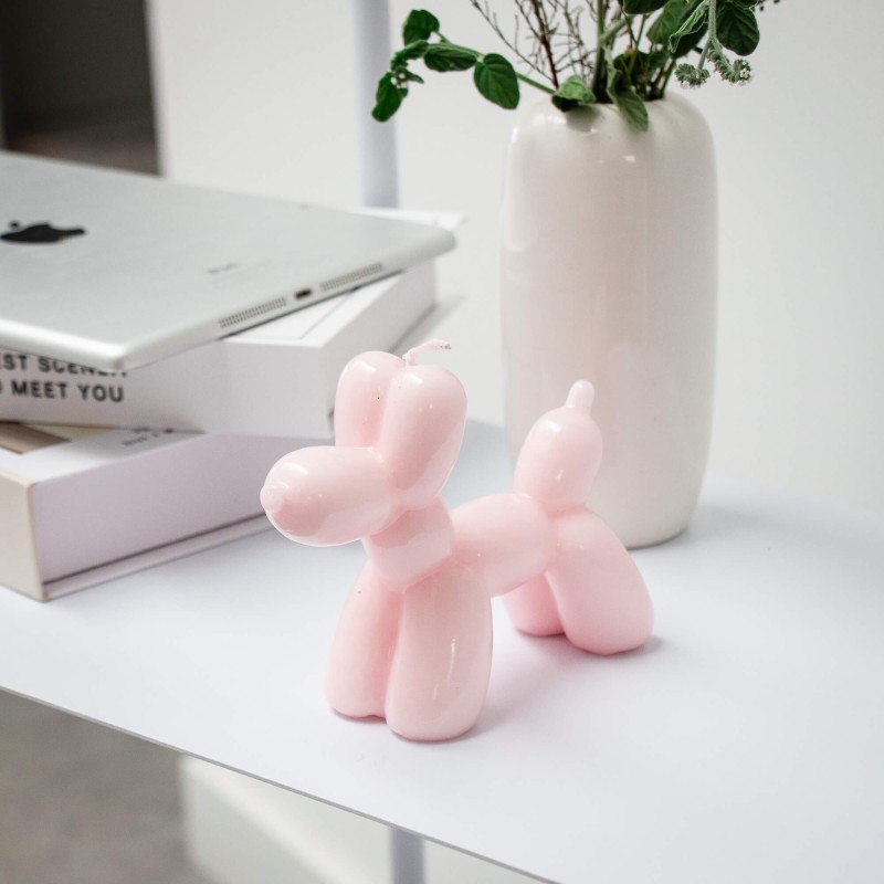 Vela Balloon Dog Pink - Happyideas.com