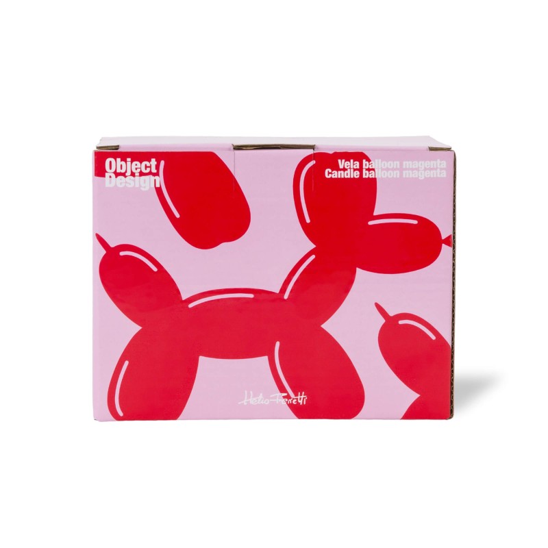 Vela Balloon Dog Magenta - Happyideas.com